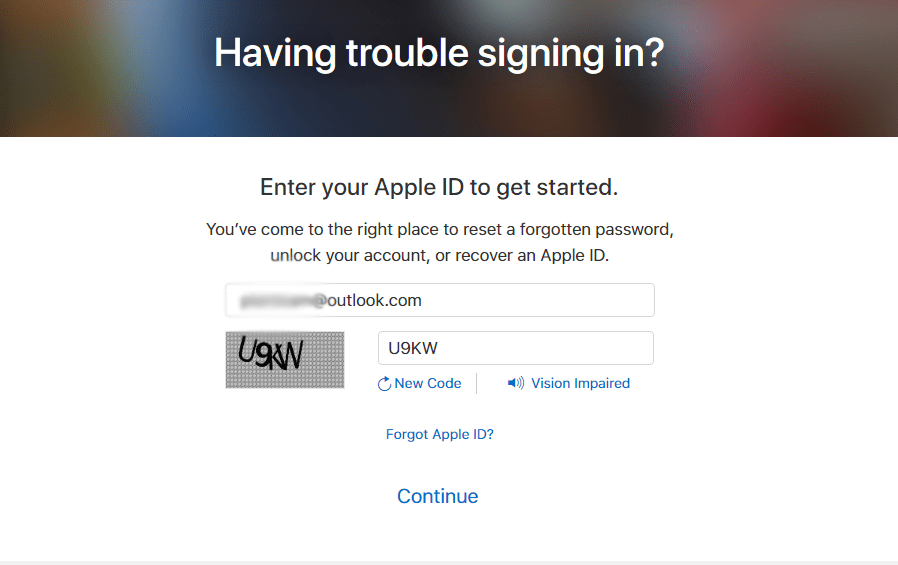 تغییر رمز اپل آیدی